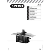 Spero SP 52 3902103922 Milling Machine manual cover