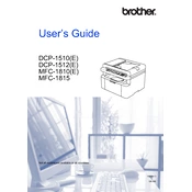 Brother DCP-1510(E) manual cover