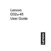 Lenovo D32U-45 67A1-GAC2-WW Monitor manual cover