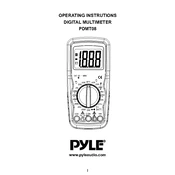 Pyle PDMT08 Multimeter manual cover