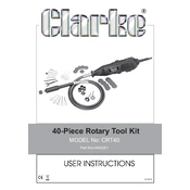 Clarke 6462001 CRT40 40-Piece Rotary Tool Kit manual cover