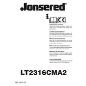 Jonsered LT2316CMA2 Lawn Mower manual cover