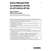 Casio XJ-H1650 Projector manual cover