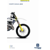 Husqvarna TC 250 2019 Motorcycle manual cover