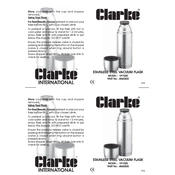 Clarke 4560505 VF1000 Stainless Steel Vacuum Flask manual cover