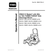 Toro Z Master Turbo Force Z590-D 74268CP Mower