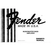 Fender Musicmaster Bass Amplifier 1978 Amplifier manual cover