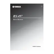 Yamaha RX-497 Receiver manual cover