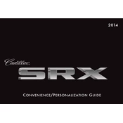 Cadillac SRX 2014 manual cover