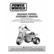 Power Wheels Mattel 3 Wheel Highway Patrol 78570 Toy manual cover