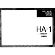 Yamaha HA-1 Keyboard manual cover