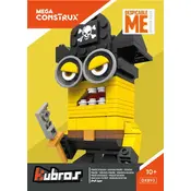 Mega Construx Mattel Kubros Despicable Me Pirate Minion DXB93 Construction Set manual cover