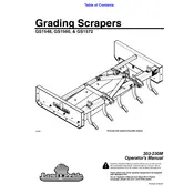 Kubota GS1548 Scraper manual cover