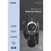 Canon FS30 manual cover