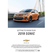 Chevrolet Sonic 2019 manual cover