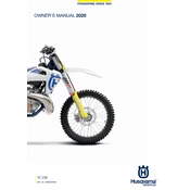 Husqvarna TC 250 2020 Motorcycle manual cover