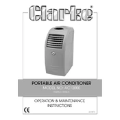 Clarke 3230572 AC12000 Portable Air Conditioner manual cover