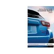 Subaru Crosstrek Hybrid 2023 manual cover