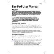 ASUS Eee Pad MeMO 171 Tablet manual cover