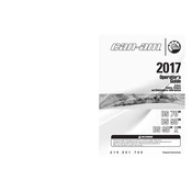 Can-Am DS 70 2017 Vehicle manual cover