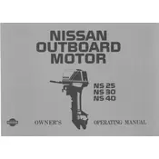 Nissan NS25 Outboard Motor manual cover