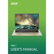 Acer Swift 3 OLED SF314-71-51NN Laptop manual cover