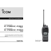 Icom IC-F3161 Transceiver manual cover