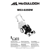 McCulloch M53-625DW manual cover