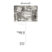 Brandt BFK734YSS Refrigerator manual cover