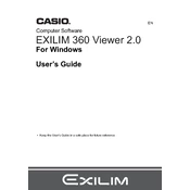 Casio Exilim 360 Ver.2.0 Windows Software manual cover