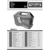 Toolson MK180-3 3906134915 Compressor manual cover