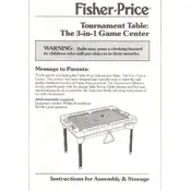 Fisher Price Mattel Tournament Table 73350 Toy manual cover