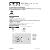 Sealey AK9621EV Vernier Caliper manual cover