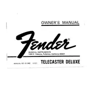 Fender Telecaster Deluxe Guitar manual cover