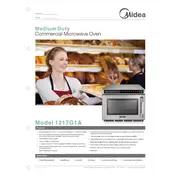 Midea 1217G1A Microwave manual cover