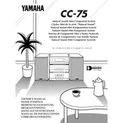 Yamaha CC-75 Mini Component System manual cover