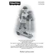 Fisher Price Mattel Grow To Pro 3-in-1 Skateboard DYH05 Toy manual cover