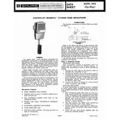 Shure CB42 Microphone manual cover