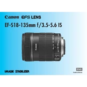 Canon EF-S18-135mm f 3.5-5.6 IS manual cover