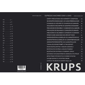 Krups BARISTA EA69 Coffee Machine manual cover