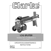 Clarke 3402030 Log Buster 5 manual cover