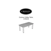 Crosley CO6243 Table manual cover