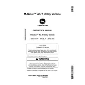 John Deere M-Gator A3-T Utility Vehicle manual cover