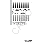 Casio fx-991ZA Plus Calculator manual cover