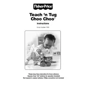 Fisher Price Mattel Teach N Tug Choo Choo 77885 Toy manual cover