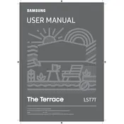 Samsung The Terrace LST7T QN75LST7TAFXZA TV manual cover