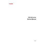 Canon Pro-200 Series manual cover