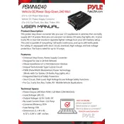 Pyle PSWNV240 Power Supply manual cover