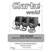 Clarke 6015220 MIG220TE Mig Welder manual cover