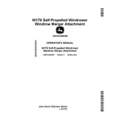 John Deere W170 Windrower manual cover